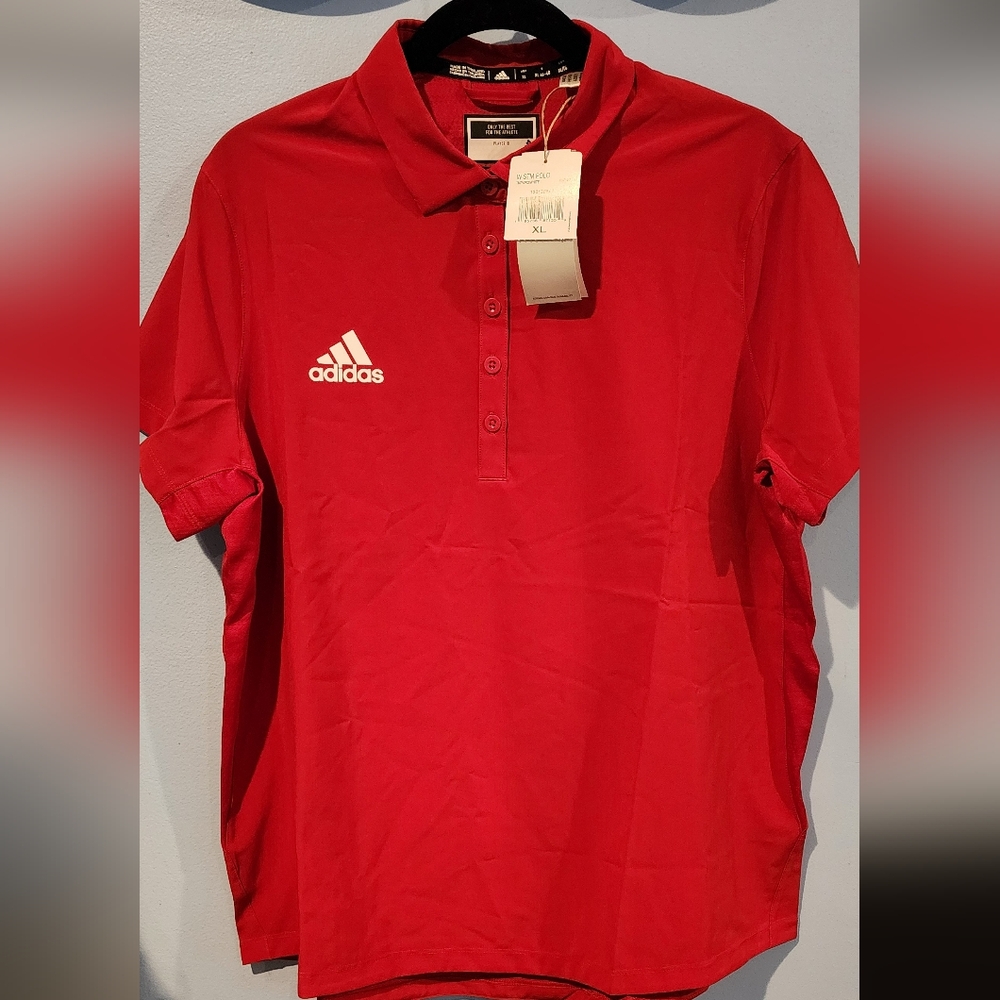 Adidas  Red Polo Shirt SIZE XL